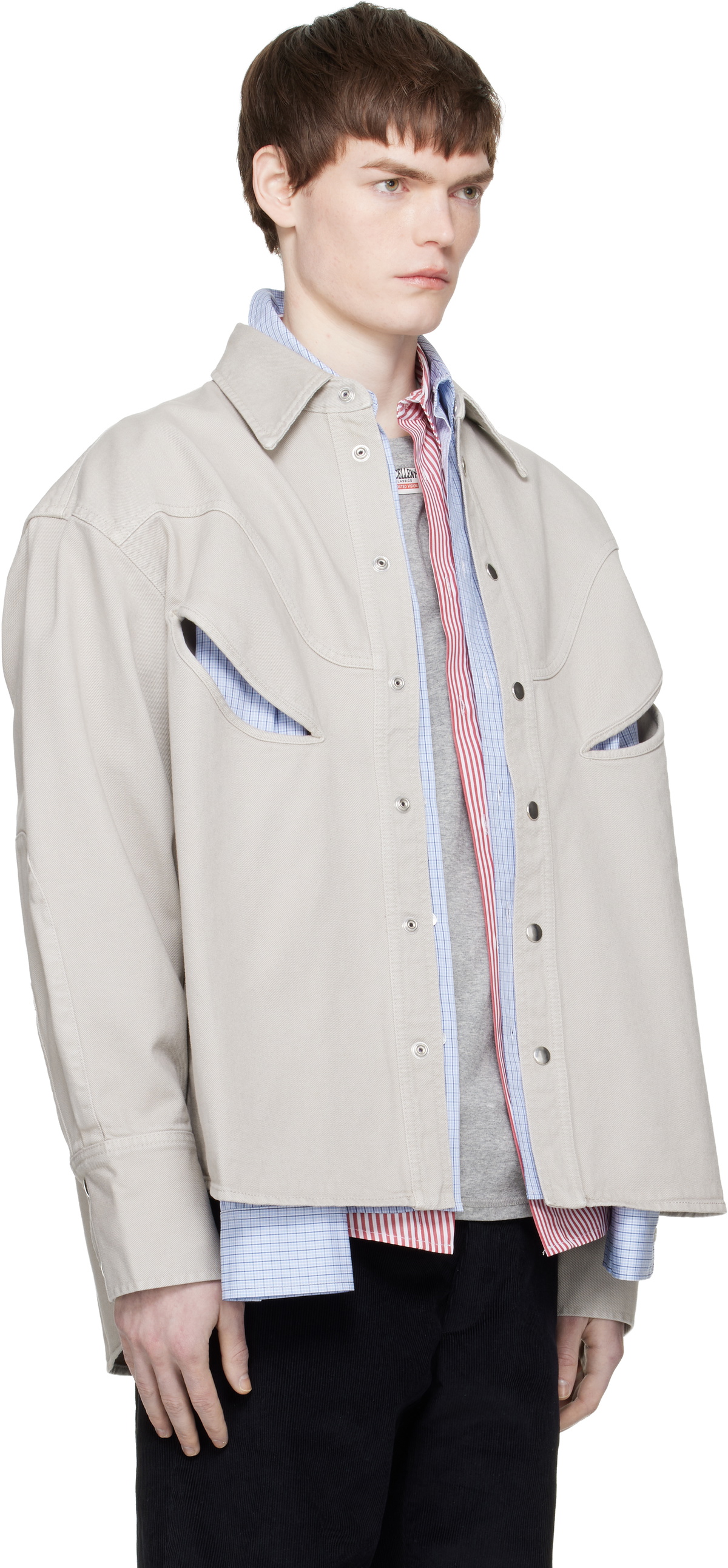 Commission Gray Rider Denim Overshirt