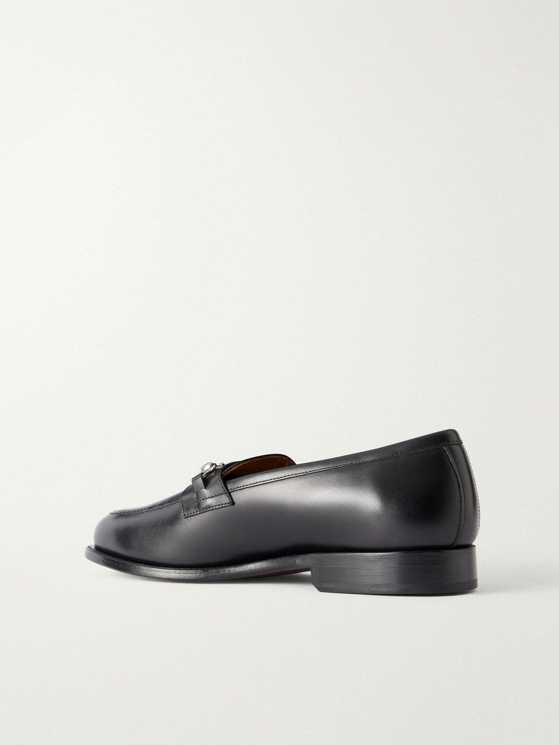MORJAS - The Horsebit Leather Loafers - Black