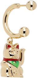 Safsafu Gold Maneki Neko Single Earring