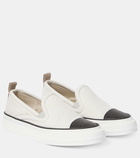 Brunello Cucinelli Monili-embellished slip-on sneakers