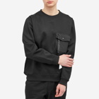Gramicci Men's x And Wander Pocket Sweatshirt in Black