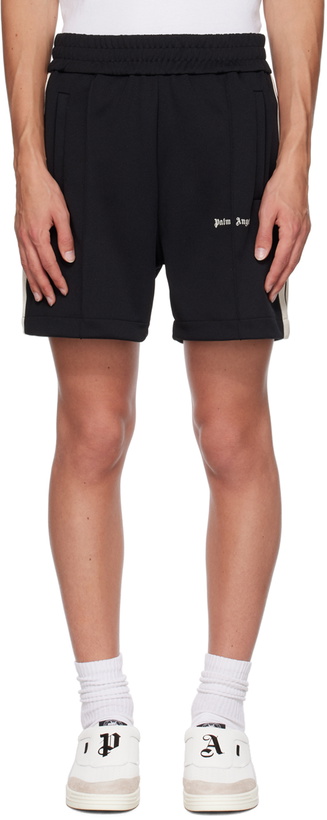 Photo: Palm Angels Black New Classic Track Shorts