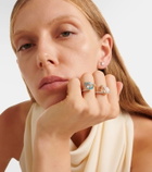 Mateo Slanted 14kt gold ring with topaz