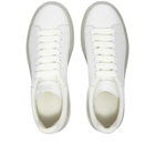 Alexander McQueen Men's Air Bubble Wedge Sole Sneakers in White/White