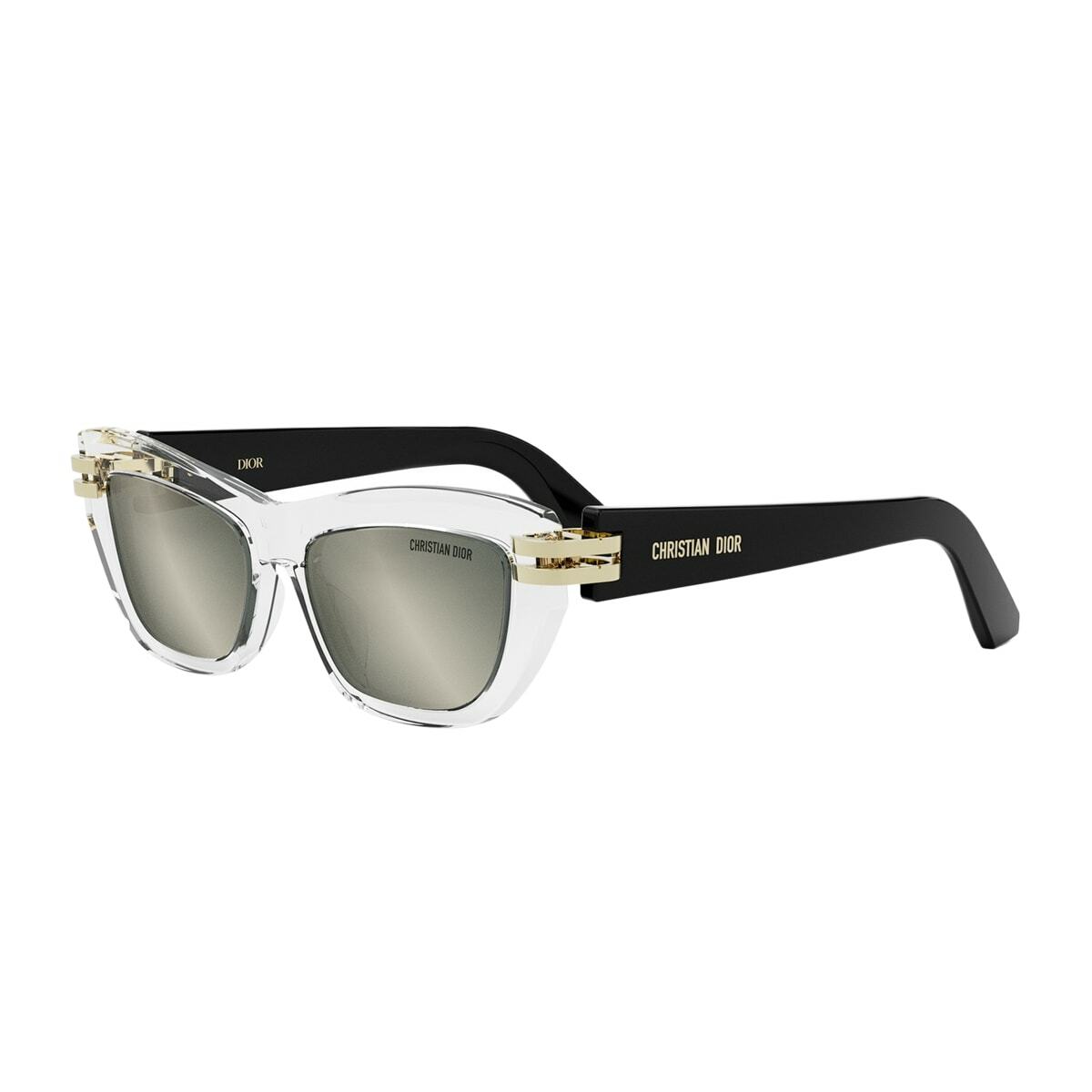 Dior CDIOR B2U 89A4 Cat Eye Sunglasses - Transparent / Black / Silver Dior CDior B2U Sunglasses | Neiman Marcus main image 2