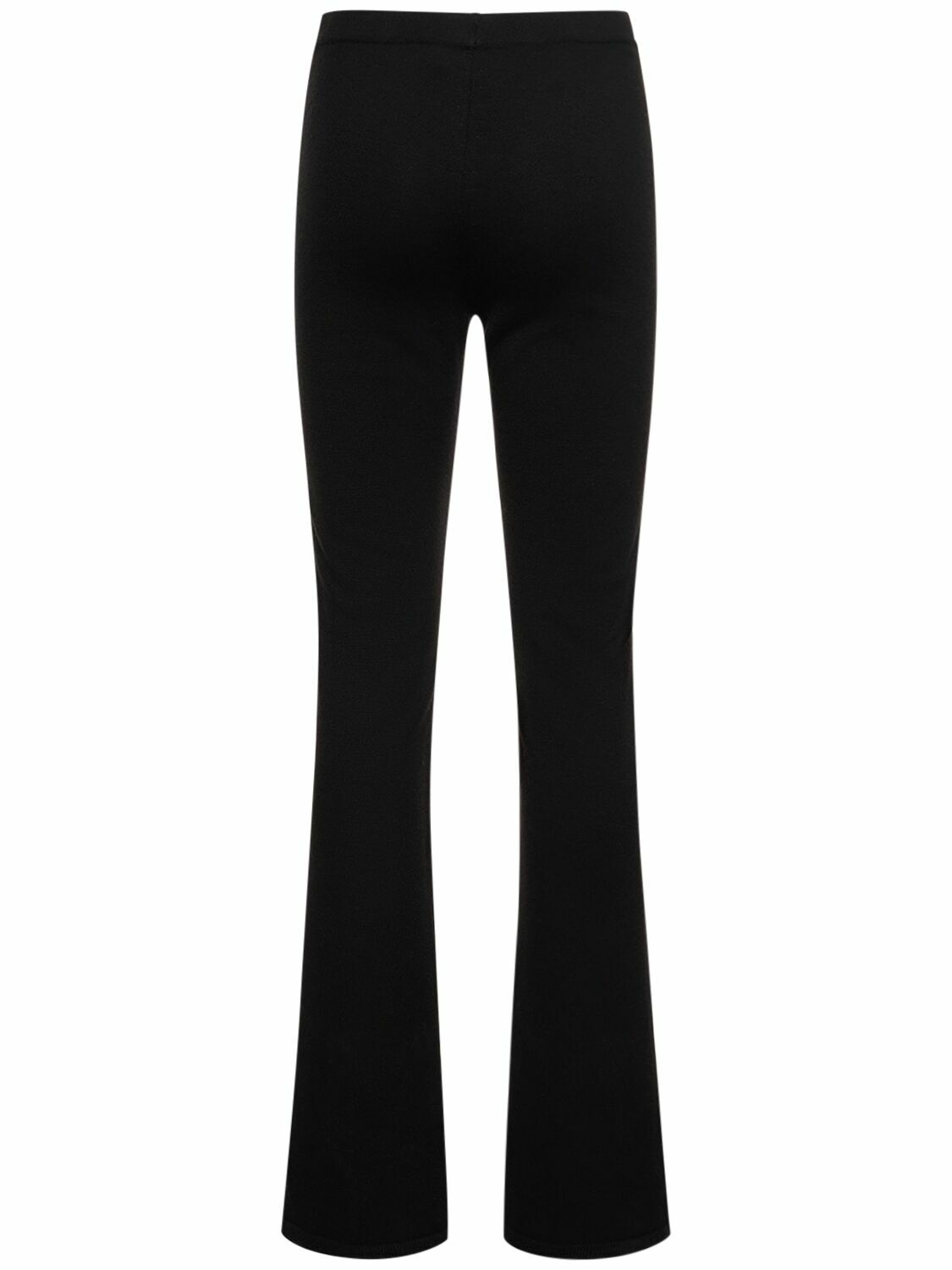 Wool Blended Knit Flare Pant