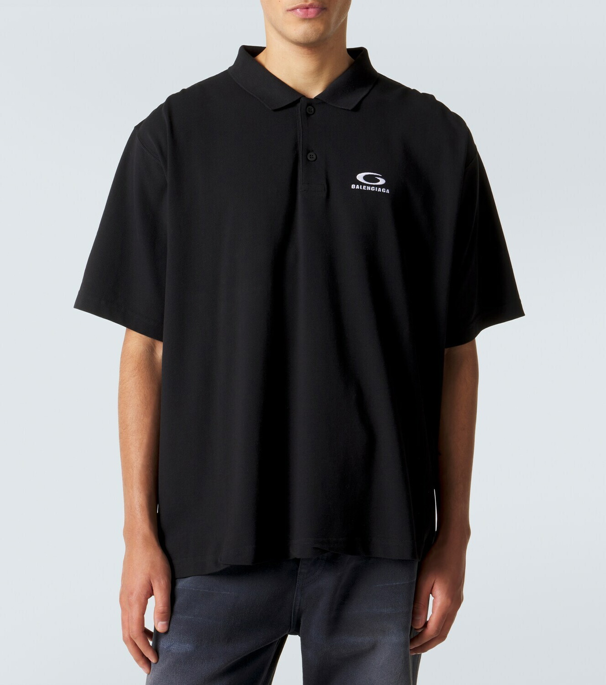 Balenciaga Logo cotton polo shirt