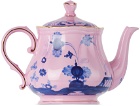 Ginori 1735 Pink Oriente Italiano Teapot