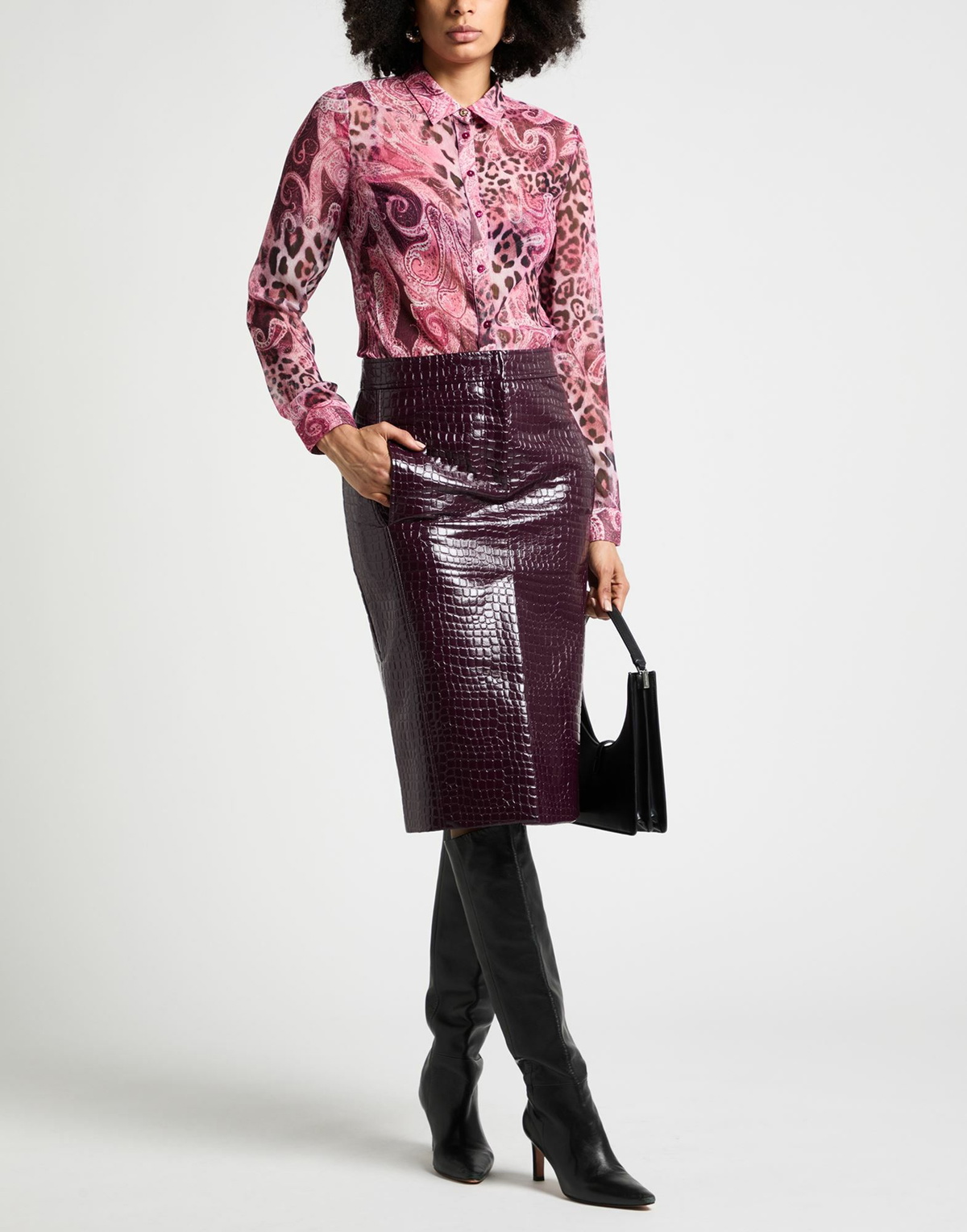 Guess Womens Shirt in Magenta