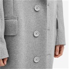 Dolce & Gabbana Men's Catway Single Breasted Oversized Wool Coat in Grey Marl