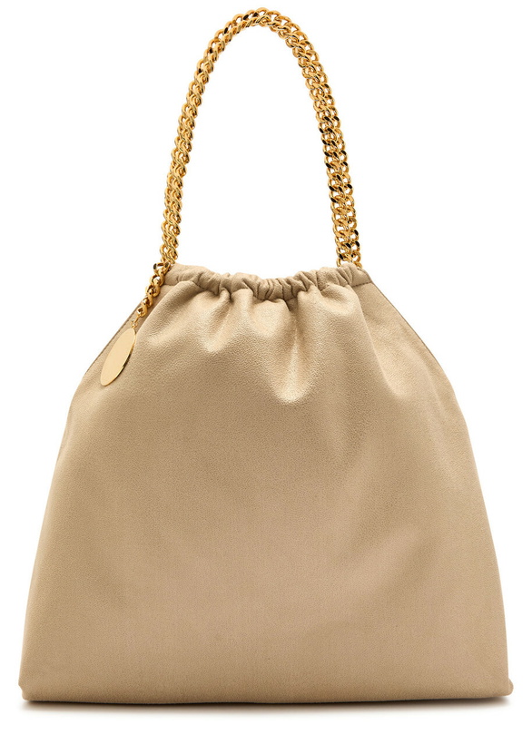 Photo: Stella Mccartney Falabella Drawstring Faux Suede Tote - Cream - One Size
