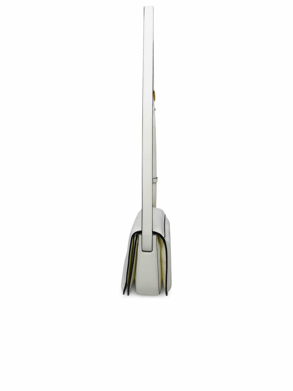 Wandler Medium oscar Trunk Bag In White Calf Leather