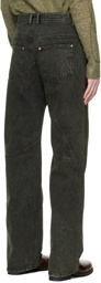 Andersson Bell Green Brick Curve Jeans