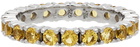 Hatton Labs SSENSE Exclusive Silver & Yellow Tennis Eternity Ring