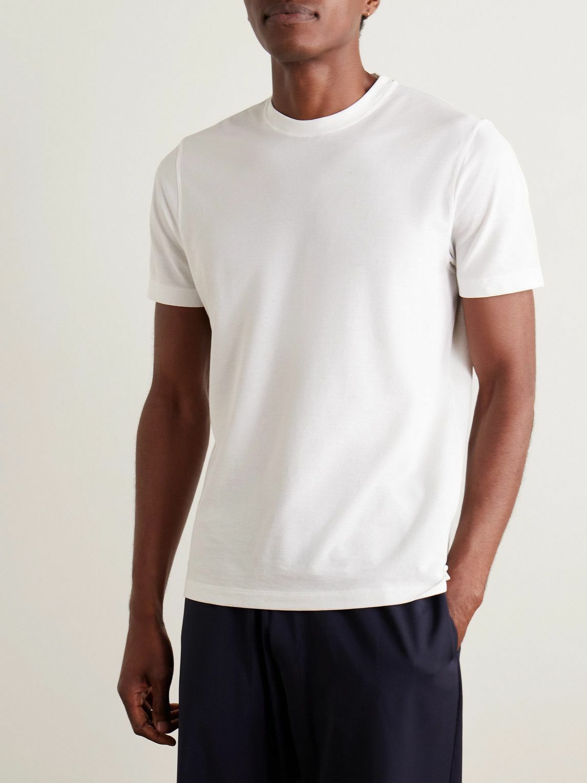 Incotex - Zanone Slim-Fit IceCotton T-Shirt - White