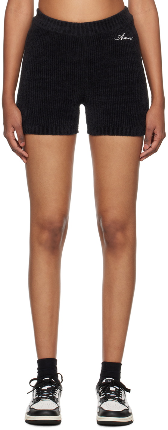 AMIRI Black Embroidered Shorts Amiri
