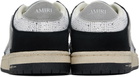 AMIRI Black & White Crystal Skel-Top Low Sneakers