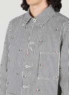 Kenzo - Floral Stripe Workwear Jacket in White