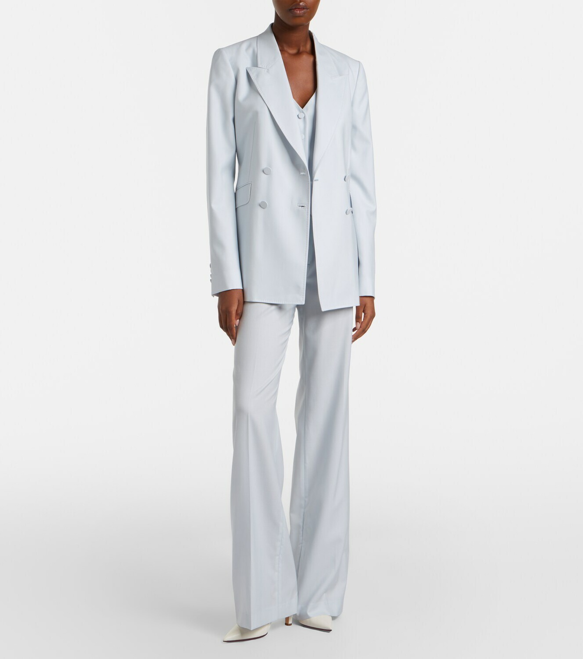 Gabriela Hearst Vesta wool and silk flared pants