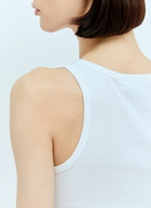 GANNI Soft Cotton Rib Tank Top