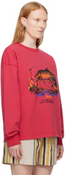 Bode Pink 'White River' Sweatshirt