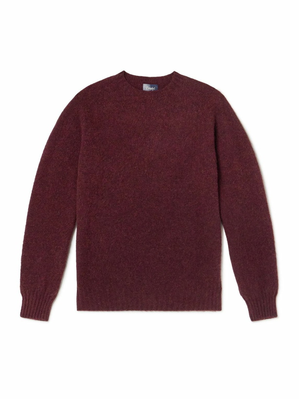 Photo: Drake's - HIM Shetland Wool Sweater - Burgundy