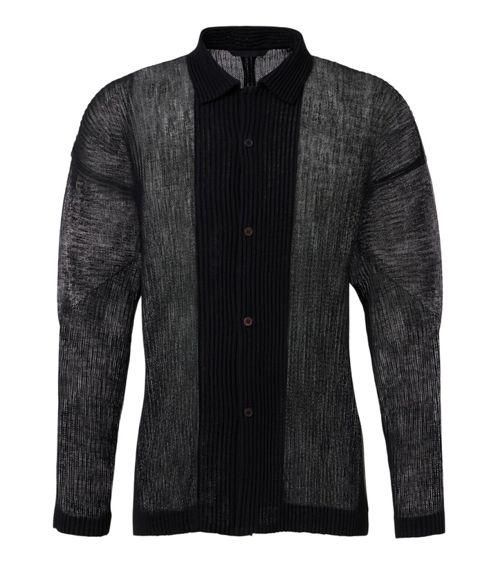 Photo: Homme Plissé Issey Miyake Rustic Mesh pleated shirt