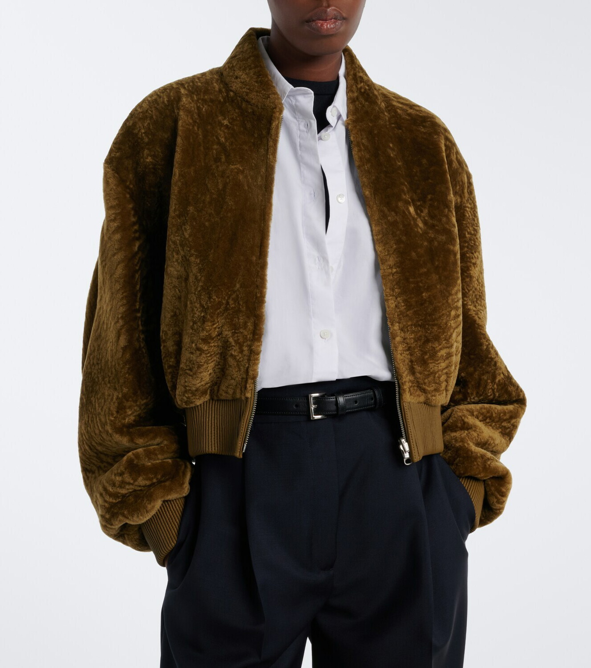 Arma Azra shearling bomber jacket