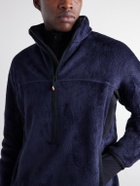Moncler Grenoble - Panelled Polartec® Fleece Half-Zip Ski Mid-Layer - Blue