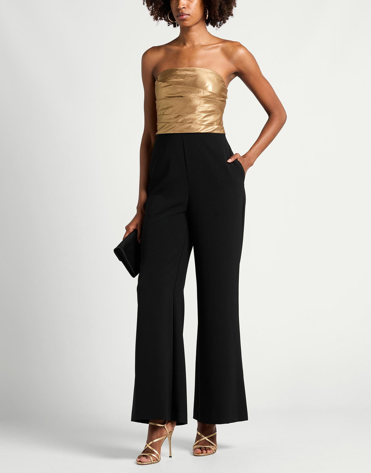 Lauren Ralph Lauren Womens Jumpsuit in Gold