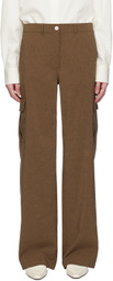 Theory Brown Six-Pocket Cargo Pants