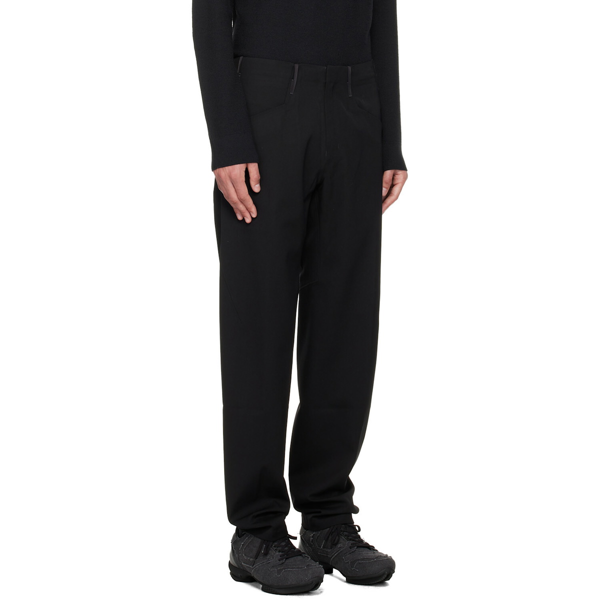 Veilance Black Voronoi Wool Trousers