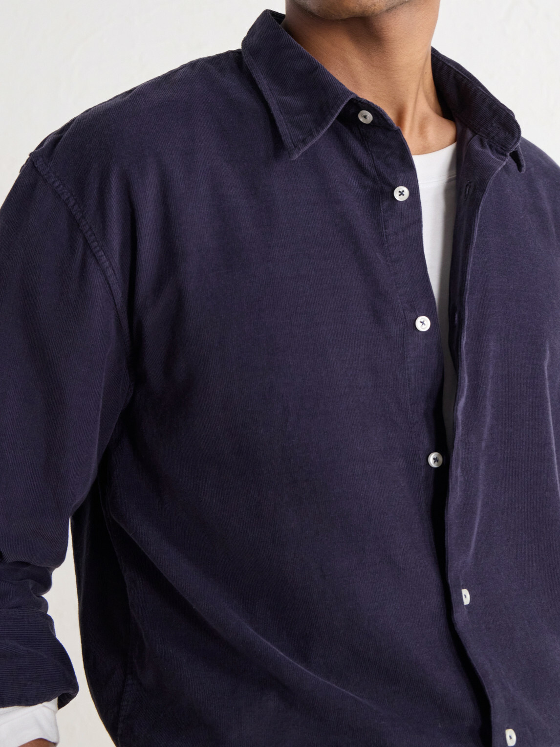 Officine Générale - Gad Cotton-Corduroy Shirt - Blue