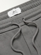Mr P. - Slim-Fit Tapered Organic Cotton-Jersey Sweatpants - Gray