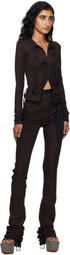 Ottolinger Brown Drape Lounge Pants