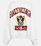 Balenciaga College logo cotton sweatshirt