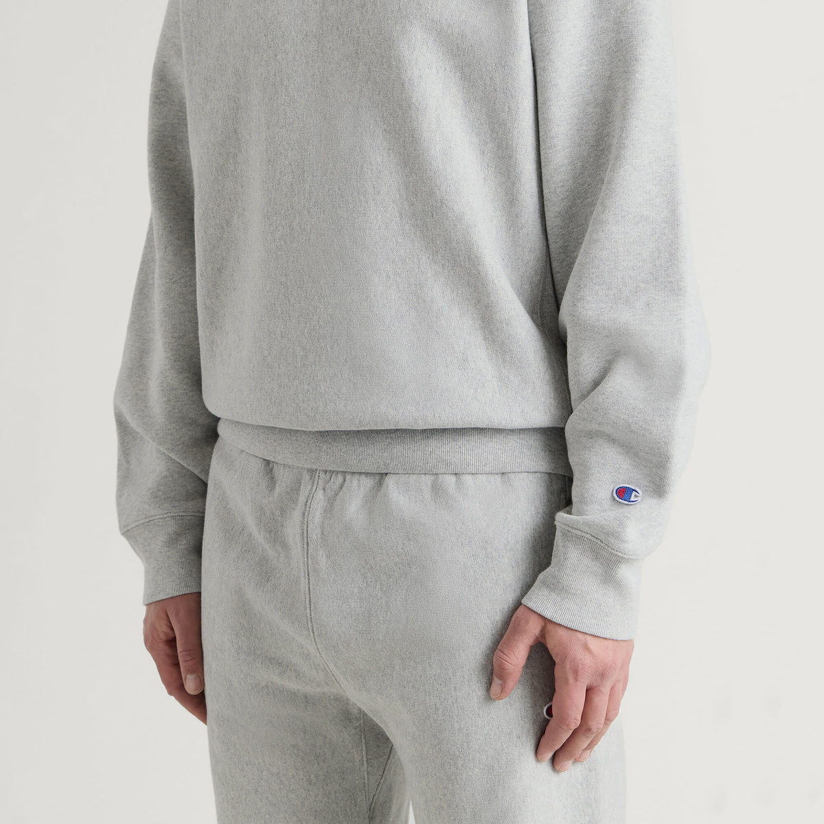Champion Men's Reverse Weave Relaxed Sweatshirt in Grey Marl