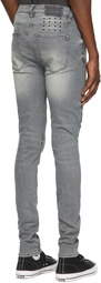 Ksubi Grey Ripped Van Winkle Jeans