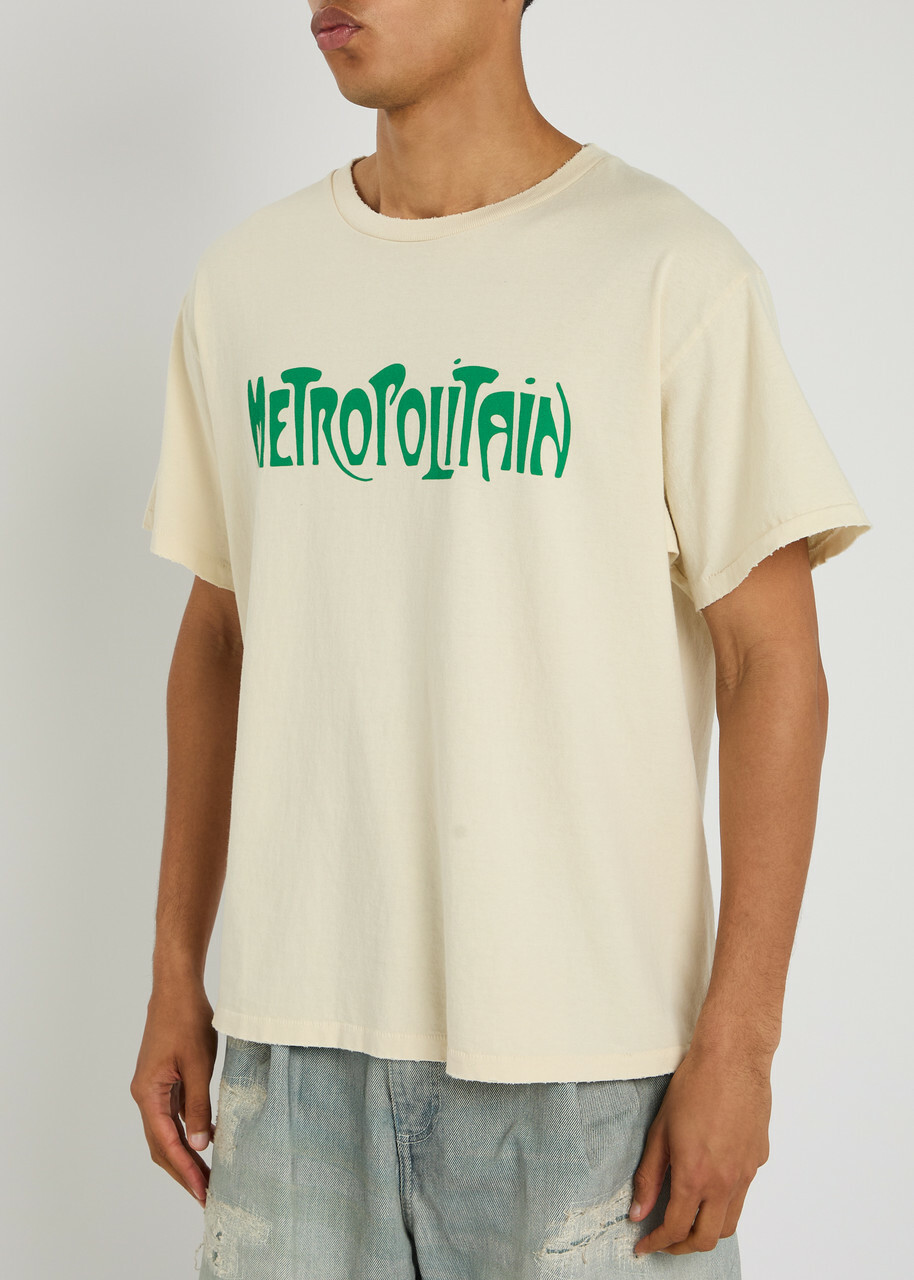 Gallery Dept. Self Title Printed Cotton T-shirt Off White Gallery 