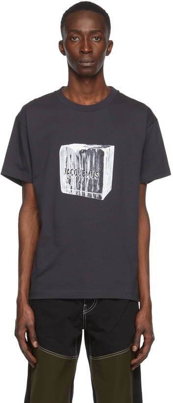 Photo: Jacquemus Navy 'Le T-Shirt Glaçon' T-Shirt