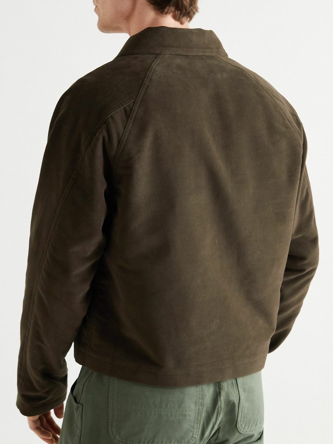Miles Leon - Dahlia Cropped Cotton-Moleskin Jacket - Green Miles Leon