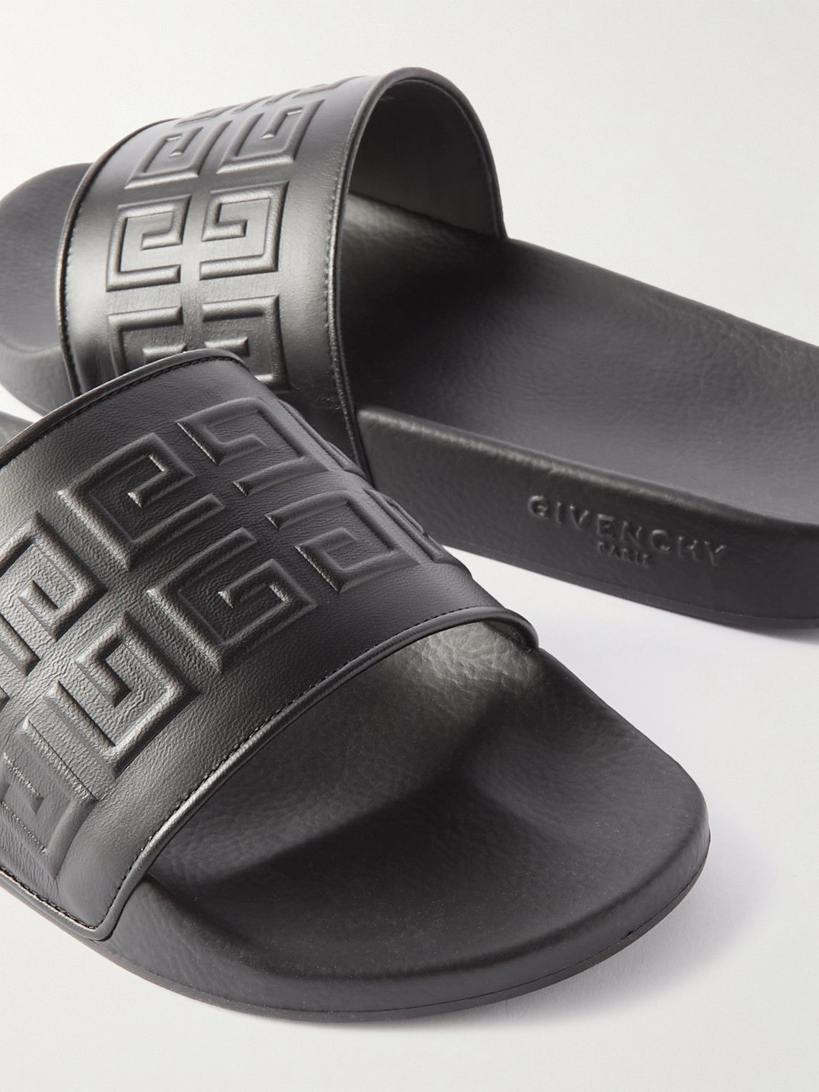 Givenchy logo discount embossed slides