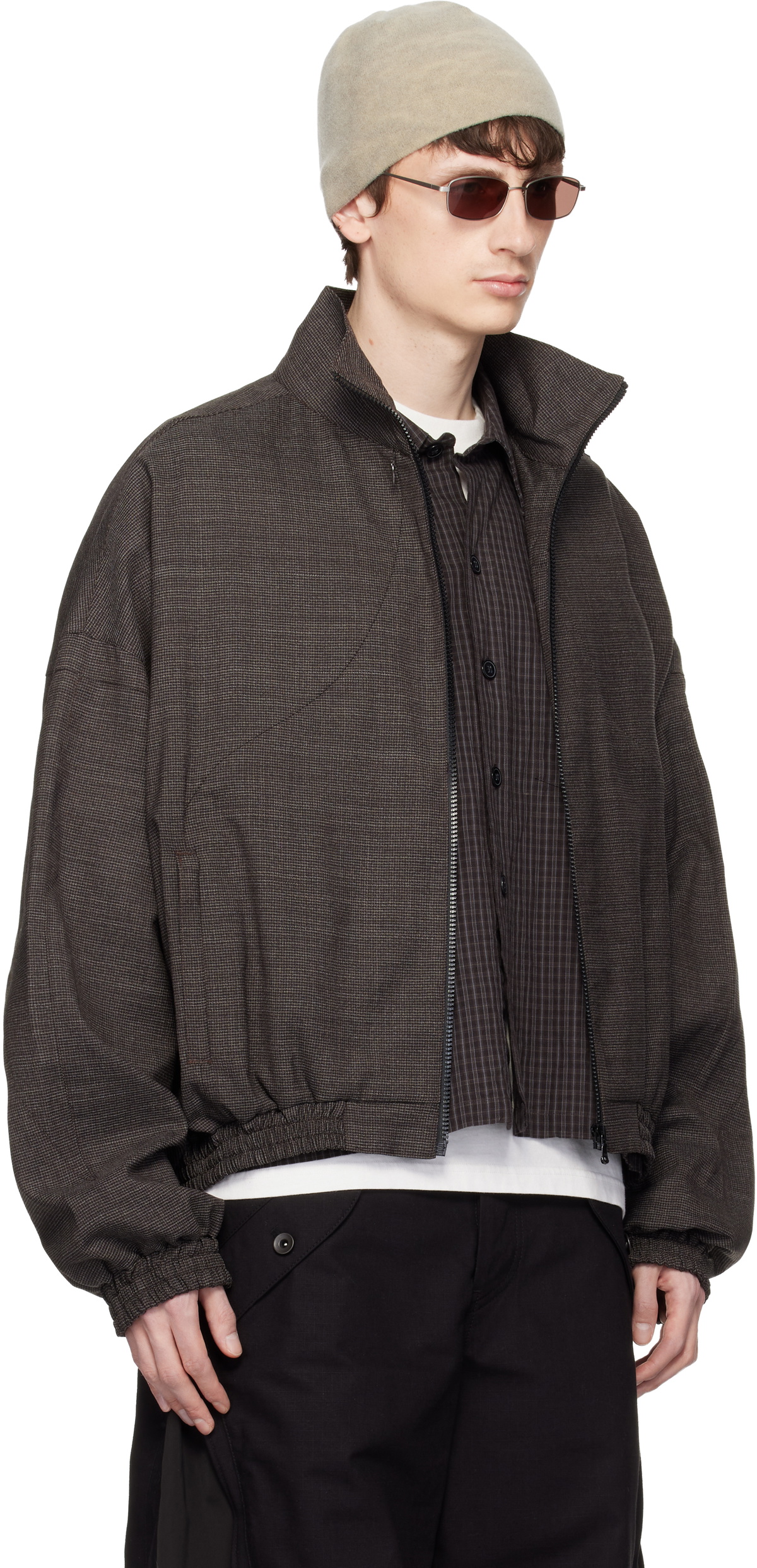 FFFPOSTALSERVICE Brown Vented OS Track Jacket