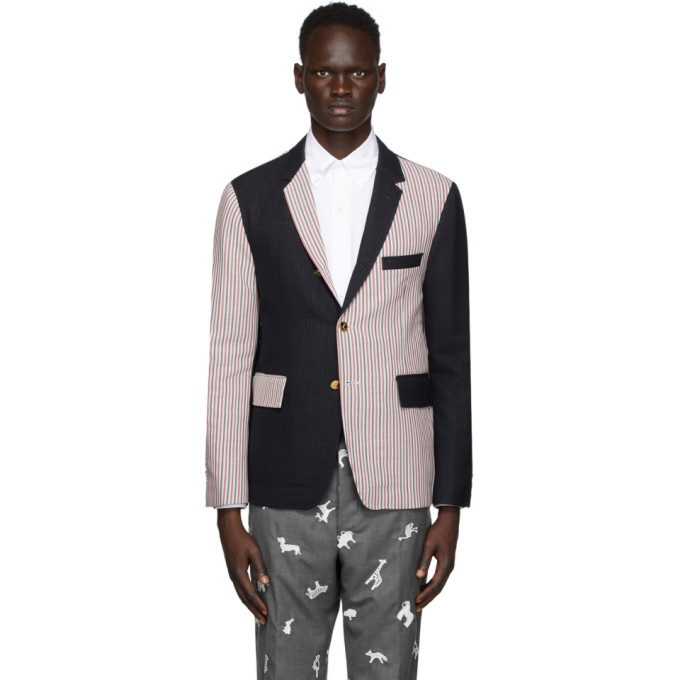Photo: Thom Browne Multicolor Unconstructed Classic Double Face Blazer
