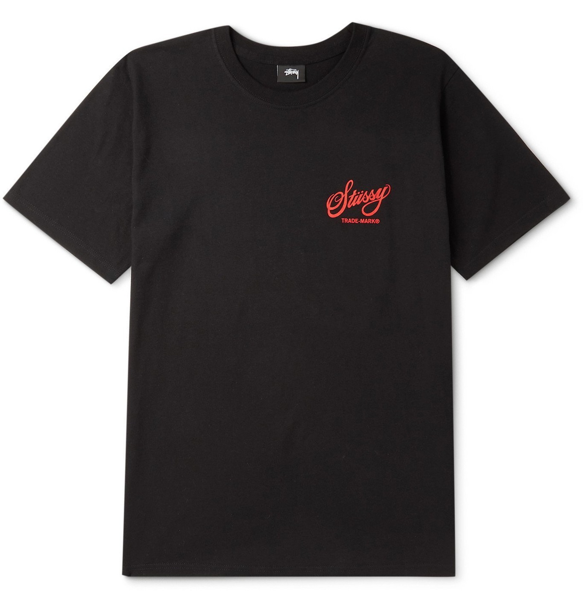 Stüssy - Logo-Print Cotton-Jersey T-Shirt - Black Stussy