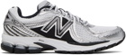 New Balance White & Black 860v2 Sneakers