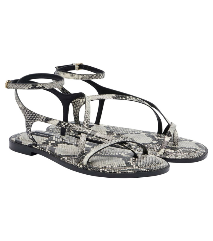 Photo: A.Emery Edna snake-effect leather sandals