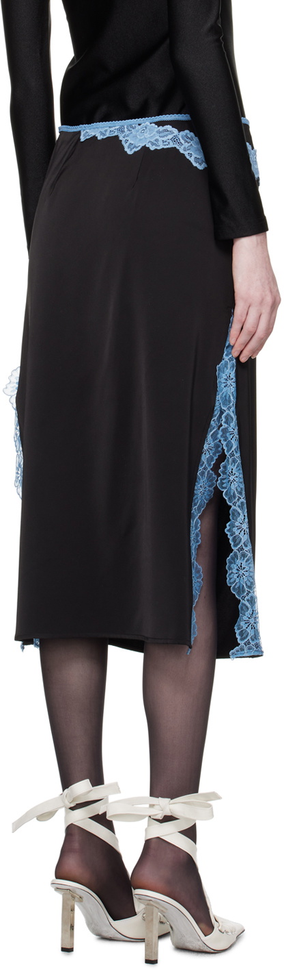 VAILLANT Black Cigarette Midi Skirt