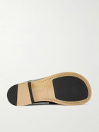 LOEWE - Campo Collapsible-Heel Leather Penny Loafers - Green