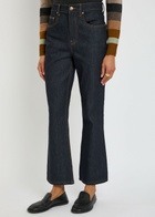 Tory Burch Cropped Flared-leg Jeans Denim